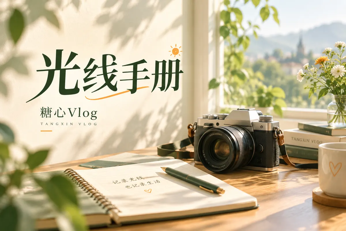 窗边自然光与空间层次示意